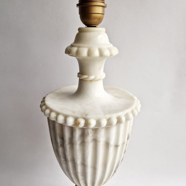 Vintage Italian XL alabaster table lamp