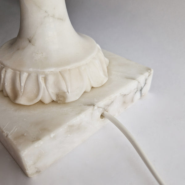 Vintage Italian XL alabaster table lamp