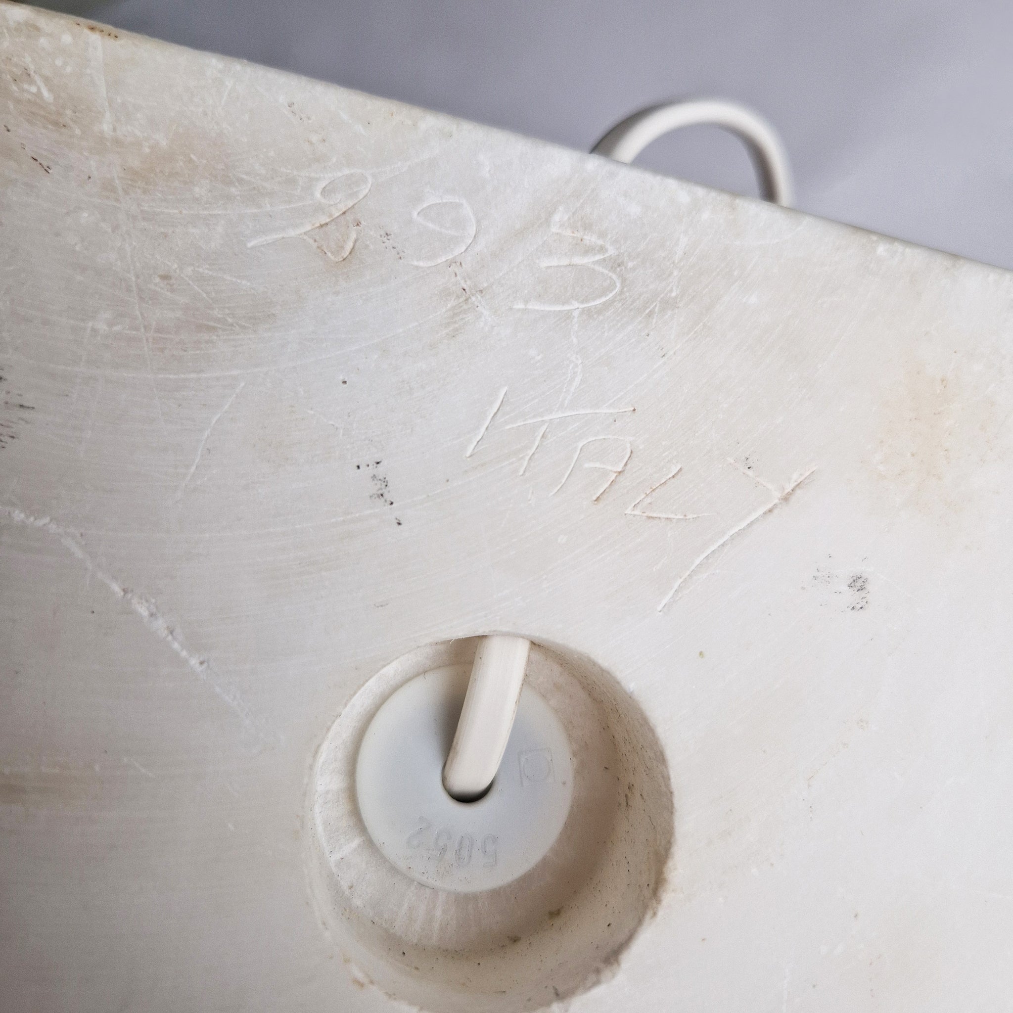 Vintage Italian XL alabaster table lamp