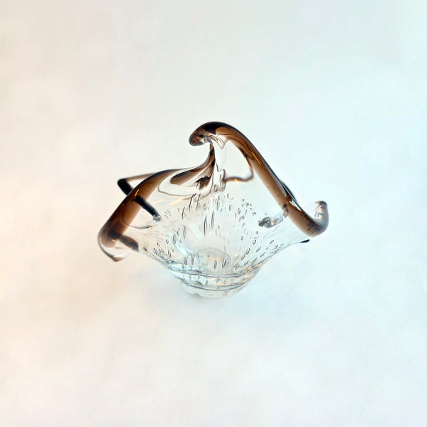 Vintage glass trinket dish