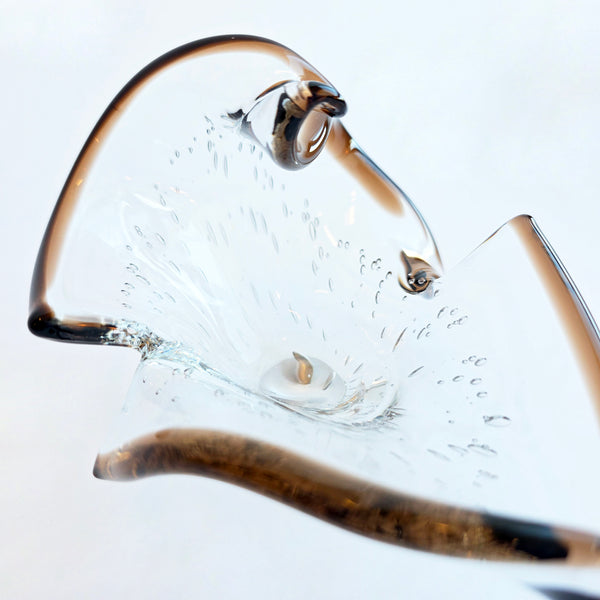 Vintage glass trinket dish