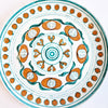 Vintage Italian patterned ceramic plate