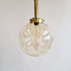 Vintage Italian glass ball hanging light with stars