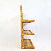 Vintage Italian bamboo 3-tier shelf