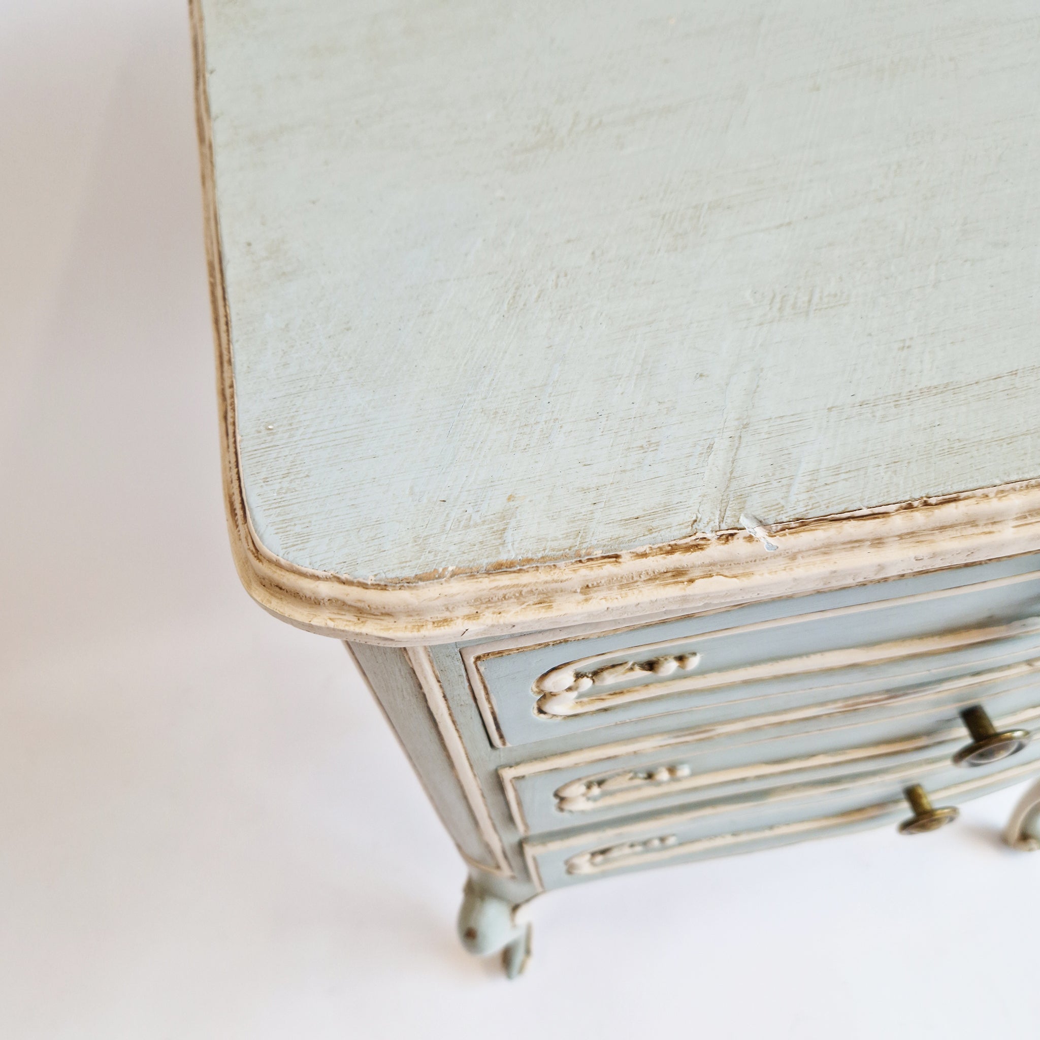 Vintage Italian bedside table with three drawers