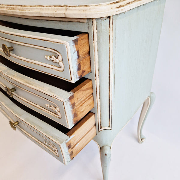 Vintage Italian bedside table with three drawers