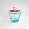 Vintage Italian beehive lidded jar