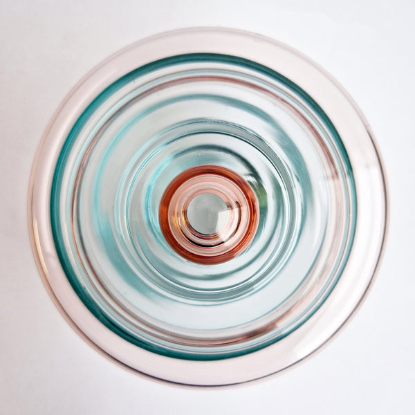 Vintage Italian beehive lidded jar