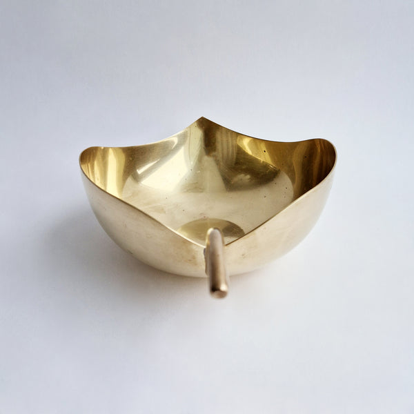 Vintage Italian brass apple dish