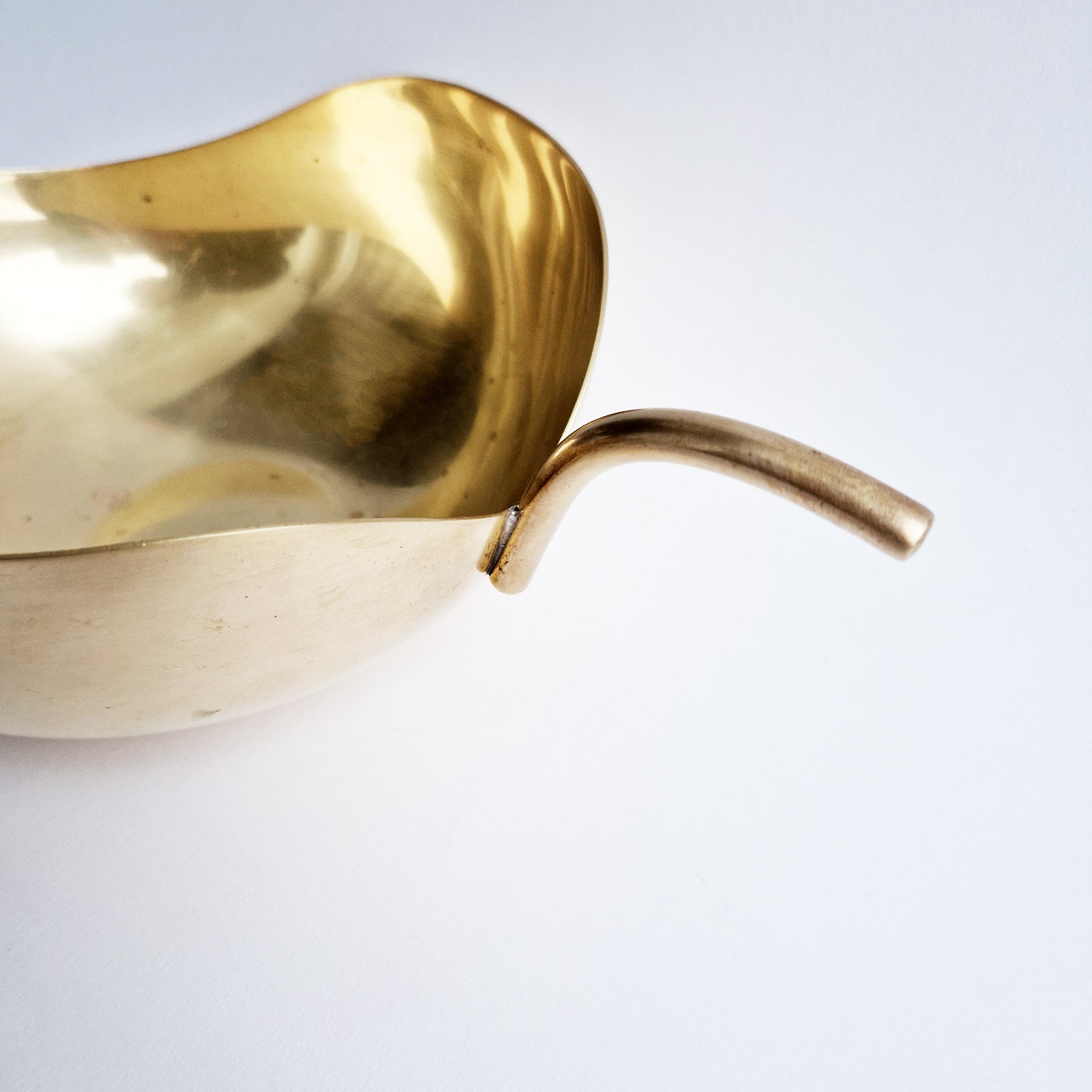 Vintage Italian brass apple dish