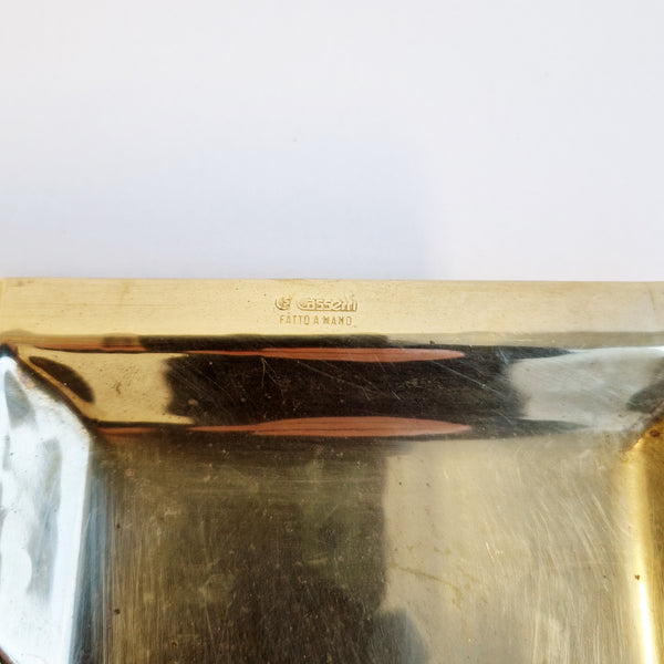 Vintage Italian brass ashtray by Cassetti