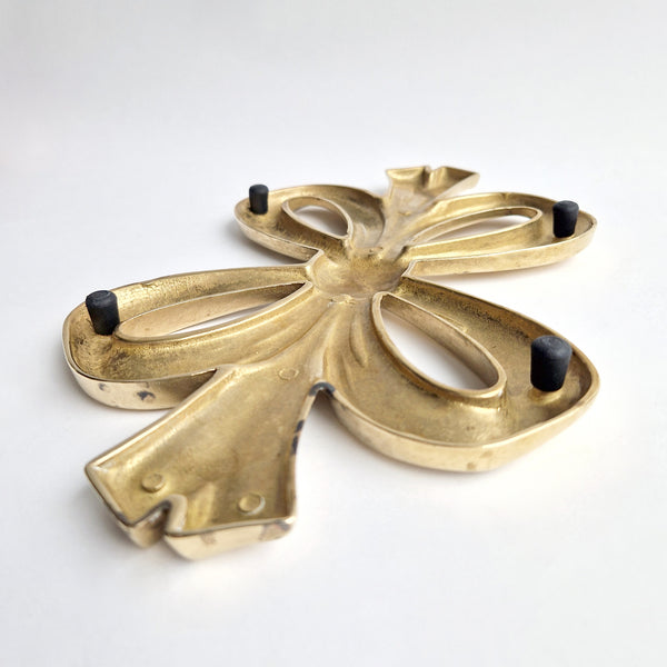 Vintage Italian brass bow trivet