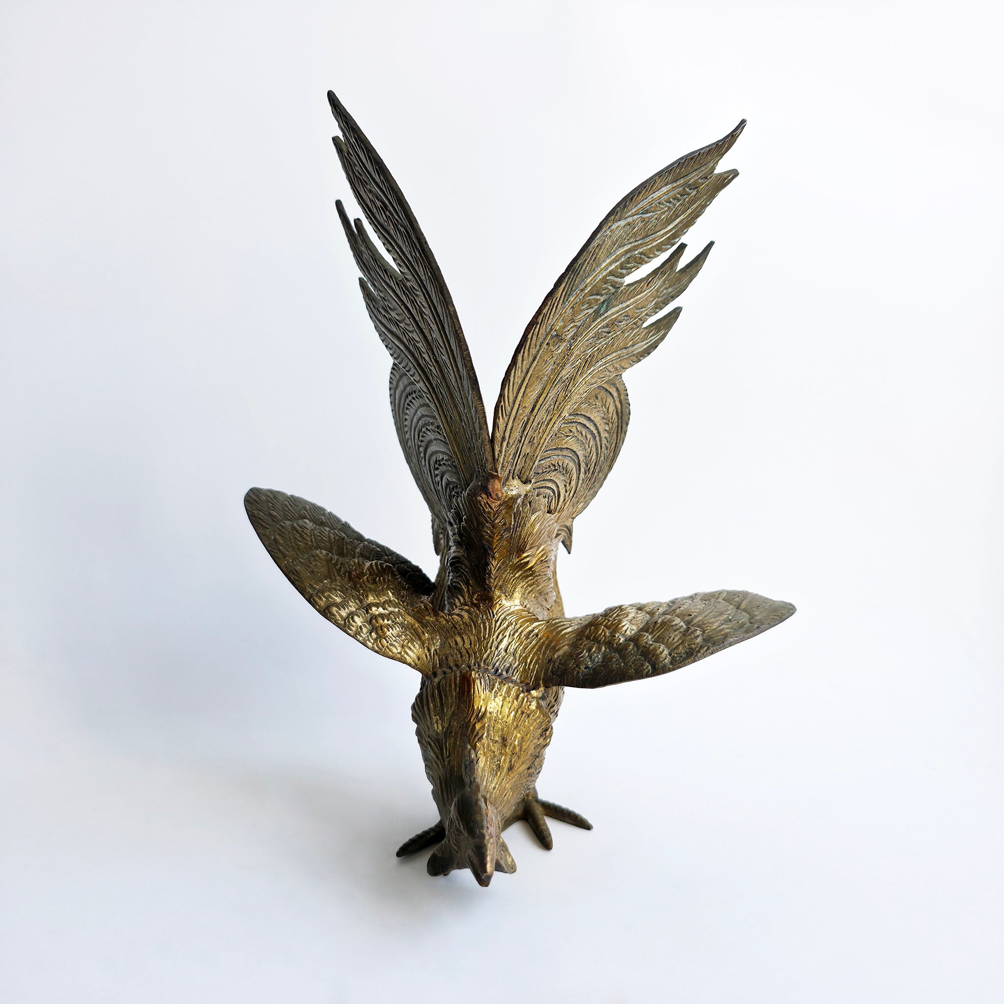 Mid-century Italian brass rooster figurine