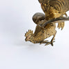 Mid-century Italian brass rooster figurine