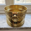 Vintage Italian oval brass planter
