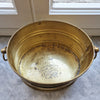 Vintage Italian oval brass planter