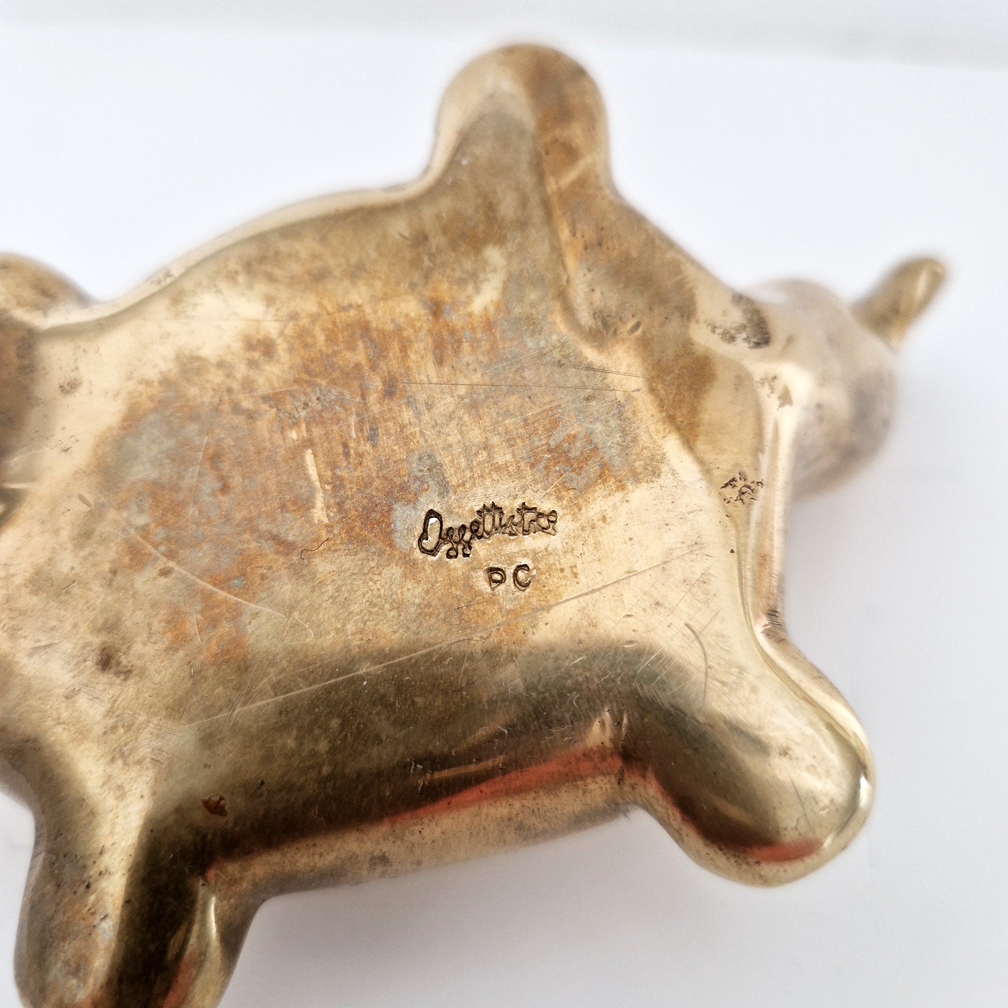Vintage Italian brass animal figurine