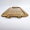 Vintage Italian brass rectangular tray