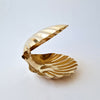 Vintage Italian brass shell dish in the style of Renzo Cassetti