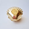 Vintage Italian brass shell dish in the style of Renzo Cassetti