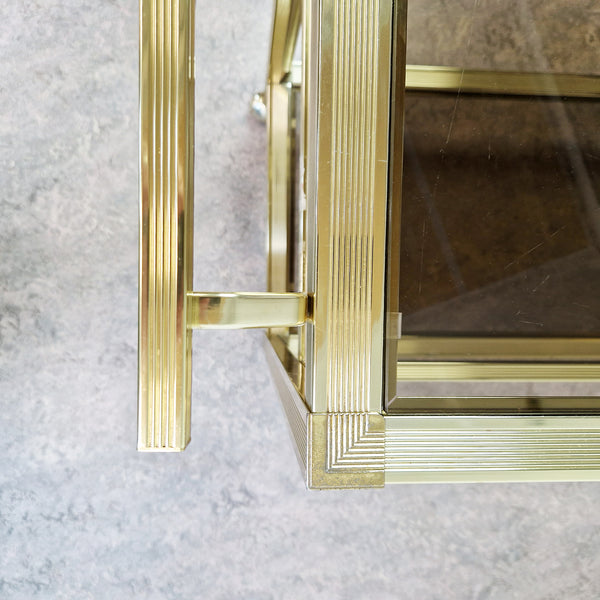 Vintage Italian brass serving trolley