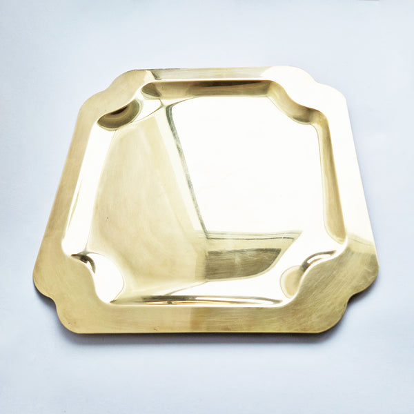 Vintage Italian solid brass tray