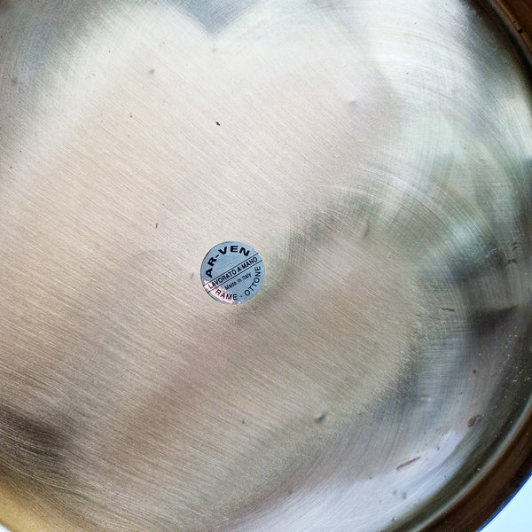 Vintage Italian wavy brass umbrella stand