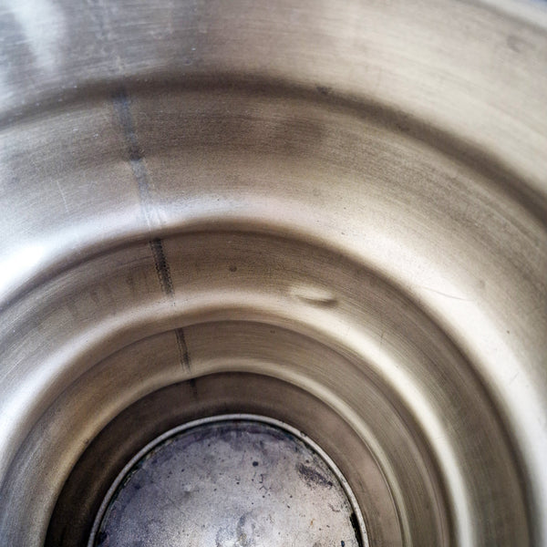 Vintage Italian wavy brass umbrella stand