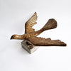 Vintage Italian bronze dove statue