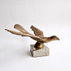 Vintage Italian bronze dove statue
