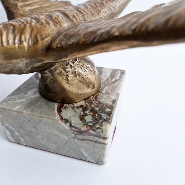 Vintage Italian bronze dove statue