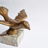 Vintage Italian bronze dove statue