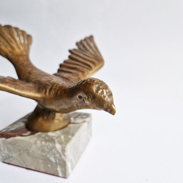 Vintage Italian bronze dove statue