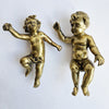 Vintage Italian bronze putto with apple