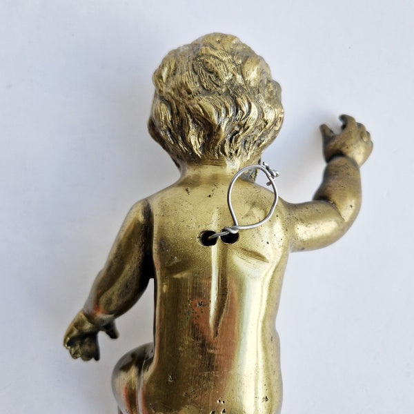 Large vintage Italian bronze putto