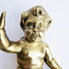 Large vintage Italian bronze putto