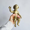 Large vintage Italian bronze putto