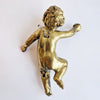 Vintage Italian bronze putto with apple
