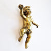 Vintage Italian bronze putto with apple
