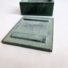 Vintage green carved trinket box