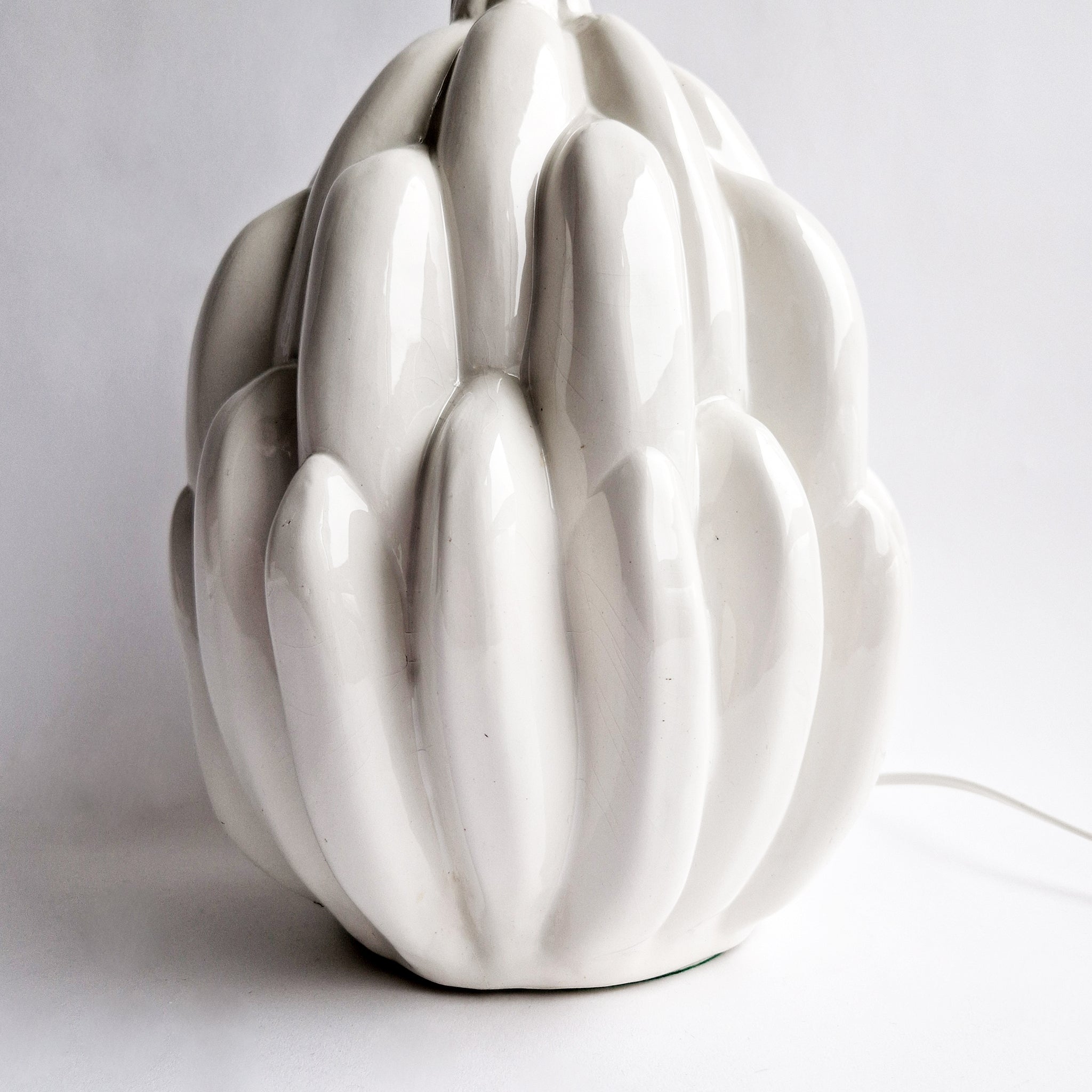 Vintage Italian ceramic banana lamp