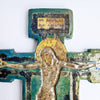 Vintage Italian ceramic crucifix