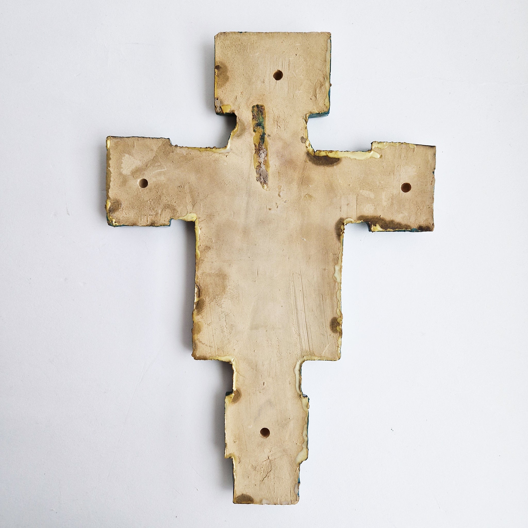 Vintage Italian ceramic crucifix