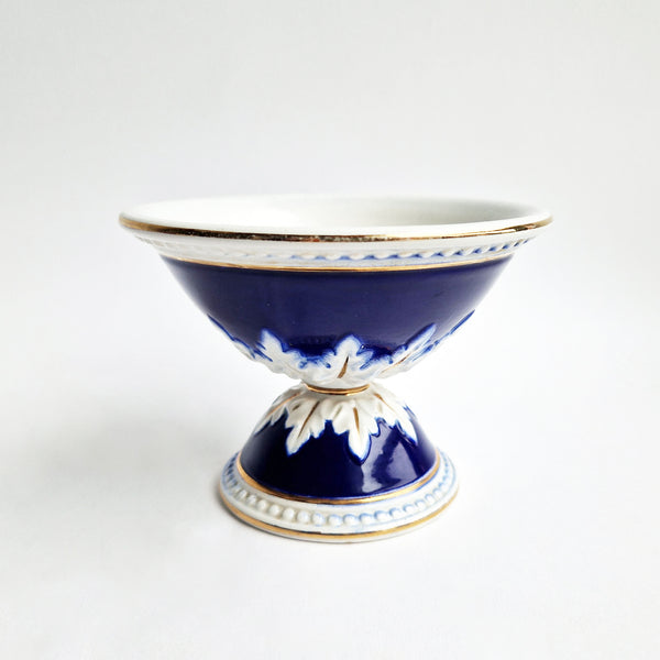 Vintage Italian footed ceramic trinket dish