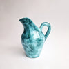 Vintage Italian ceramic jug with flowers