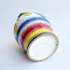 Vintage Italian maiolica jug with braided handle