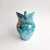 Vintage Italian ceramic jug with flowers