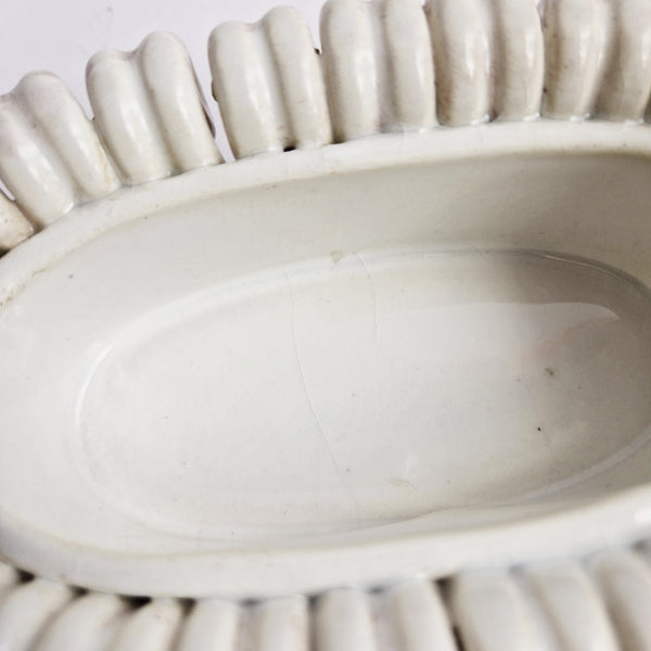 Vintage Italian trinket dish with scrolls