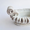 Vintage Italian trinket dish with scrolls