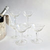 Vintage Italian champagne coupes set (2 sets of 6 available)